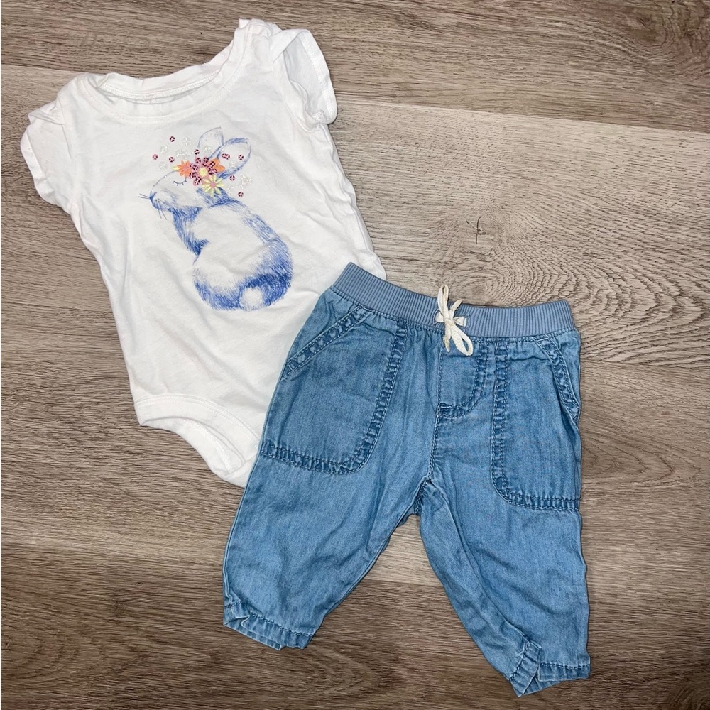 Baby Girl Clothes Lot Of 2 Size 3 Months Outfit Osh Kosh Carters